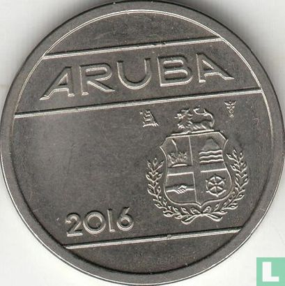 Aruba 25 cent 2016 (koerszettende zeilen met ster) - Afbeelding 1
