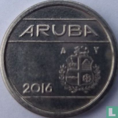 Aruba 5 cent 2016 (koerszettende zeilen zonder ster) - Afbeelding 1