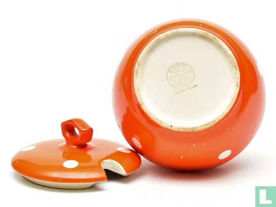 Jampot model Mireille oranje met witte stippen - Afbeelding 2