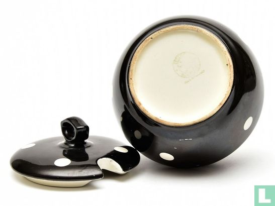 Jampot model Mireille zwart met witte stippen - Bild 2