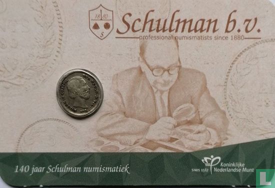 Nederland 5 cent (coincard) "140 years Schulman" - Afbeelding 1