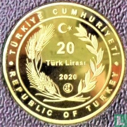Turkey 20 türk lirasi 2020 (PROOF - gilded silver) "Ayasofya" - Image 1