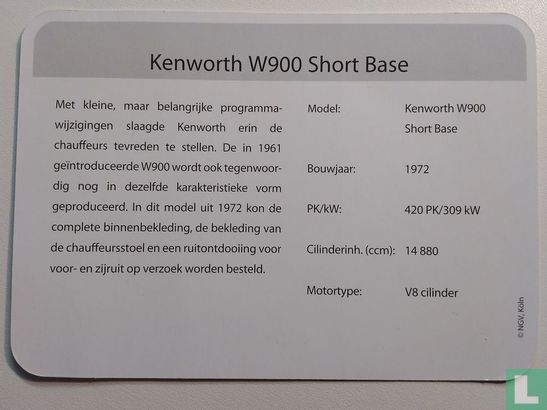 Kenworth W900 Short Base - Image 2
