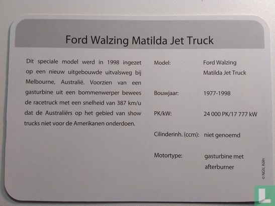 Ford Walzing Matilda Jet Truck - Afbeelding 2