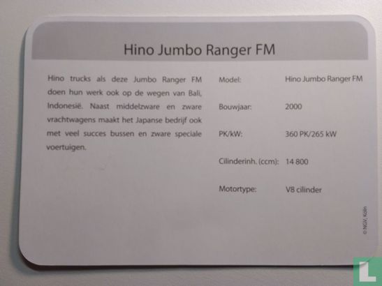 Hino Jumbo Ranger FM - Image 2