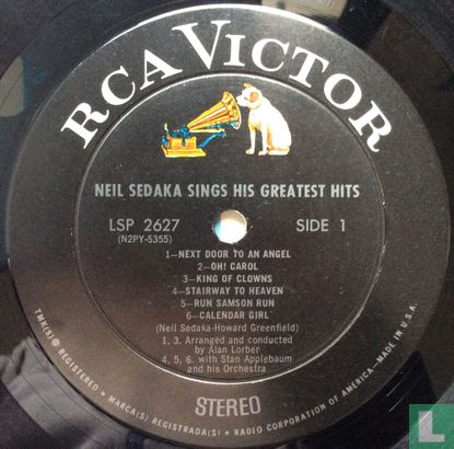 Neil Sedaka Sings His Greatest Hits - Afbeelding 3