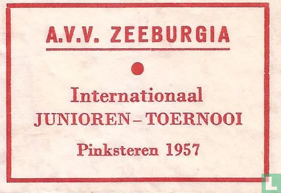A.V.V. Zeeburgia - Internationaal Junioren-Toernooi