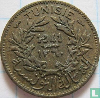 Tunesië 50 centimes 1941 (AH1360)  - Afbeelding 1