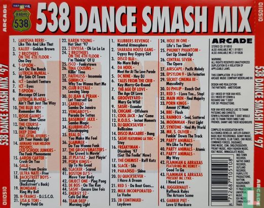 538 Dance Smash Mix '97 - The Monster Mix of the Year - Afbeelding 2