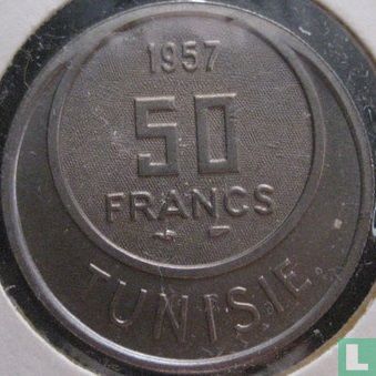 Tunesië 50 francs 1957 (AH1376) - Afbeelding 1