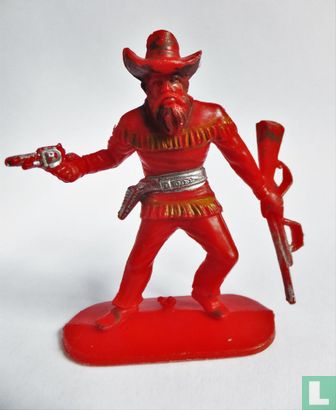 Cowboy avec pistolet et revolver (rouge) - Image 1