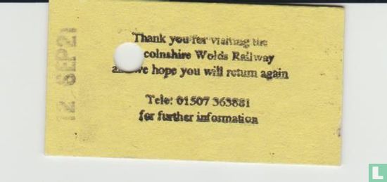 Lincolnshire Wolds Railway return ticket - Afbeelding 2