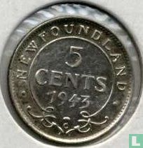 Neufundland 5 Cent 1943 - Bild 1