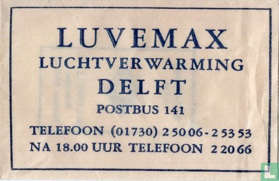 Luvemax Luchtverwarming - Afbeelding 1