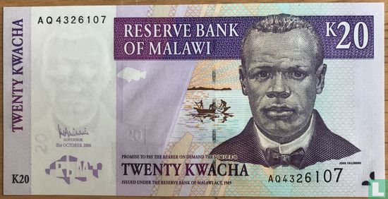 Malawi 20 Kwacha 2006 - Image 1