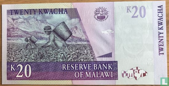 Malawi 20 Kwacha 2006 - Image 2