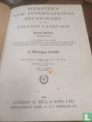 Webster's New International Dictionary  - Bild 3