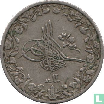 Egypt 1/10 qirsh  AH1293-12 (1886) - Image 2
