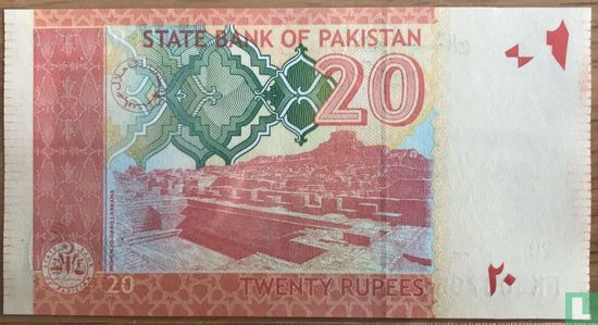 Pakistan 20 Rupees 2012 - Image 2