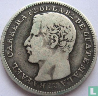 Guatemala 4 reales 1865 - Image 2