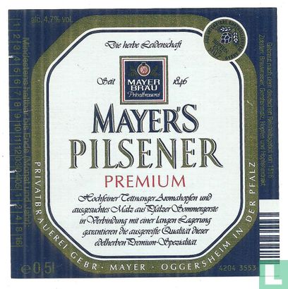 Mayer's Pilsener Premium