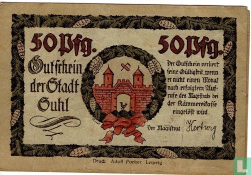 SUHL 50 Pfennig 1920 - Image 2