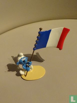De vaandeldrager Smurf (Frankrijk) - Afbeelding 1