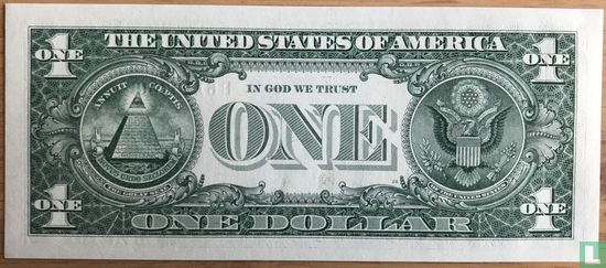 1 dollar des États-Unis (B - New York NY) - Image 2