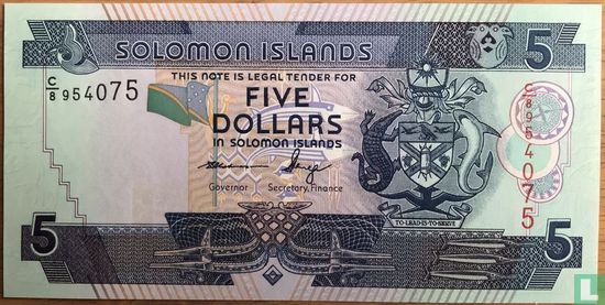 Solomon Islands 5 Dollars (ND2006) - Image 1
