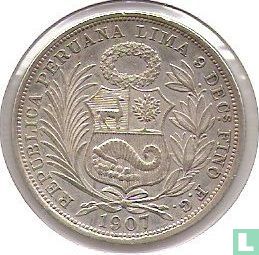 Peru ½ Sol 1907 - Bild 1