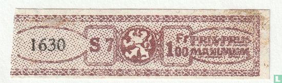 1630 S 7 Fr 1,00 Prix-Prijs Maximum - Image 1
