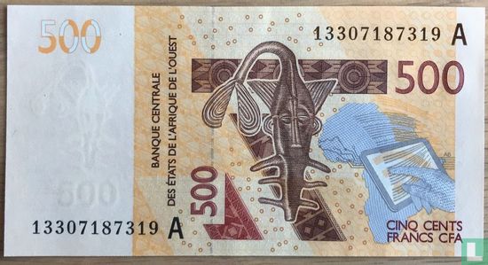 West Afr. Stat. 500 Francs 2013  A (Ivoorkust) - Afbeelding 1