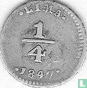 Peru ¼ real 1847 - Image 1