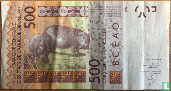 West Afr. Stat. 500 Francs 2014  D (Mali) - Afbeelding 2