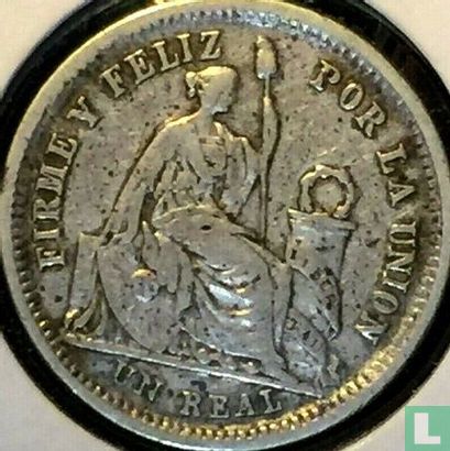 Peru 1 Real 1860 - Bild 2