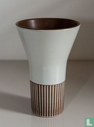 Vase 576 - écru / marron - Image 1