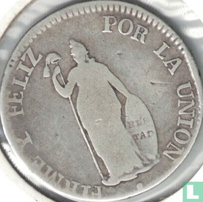 Peru 2 real 1849 - Afbeelding 2