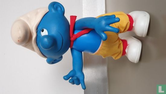 Smurf with yellow fabric trousers - Image 1