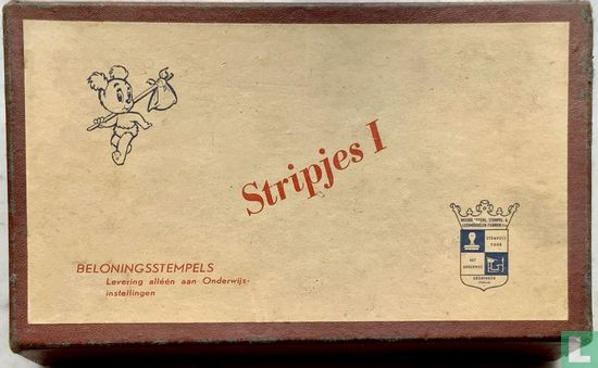 Beloningsstempels / Stripjes I [bordeaux kleurige doos] - Afbeelding 1