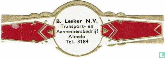 B. Lesker N.V. Transport- en Aannemersbedrijf Almelo Tel. 3184 - Image 1