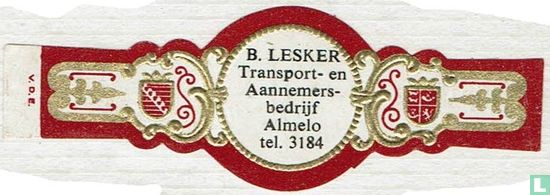 B. LESKER Transport- en Aannemers-bedrijf Almelo tel. 3184 - Image 1