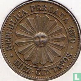 Peru 10 centavos 1879 - Image 1
