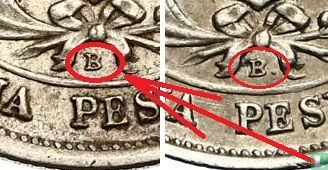 Pérou 1 peseta 1880 (B) - Image 3