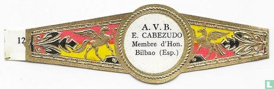 A.V.B. - E. Cabezudo Membre d'Hon. Bilbao (Esp.) - Afbeelding 1