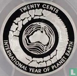 Australië 20 cents 2008 (PROOF - zilver) "International Year of planet Earth" - Afbeelding 2