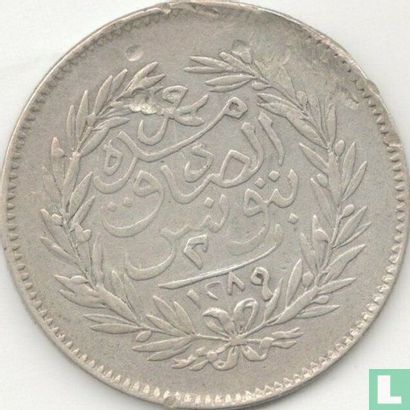 Tunisie 2 piastres 1872 (AH1289) - Image 1