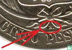 Peru 5 pesetas 1880 (B.) - Image 3