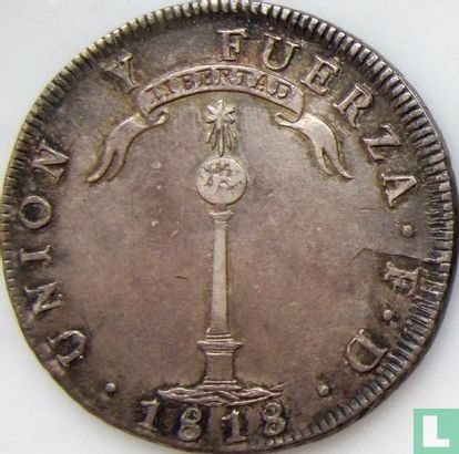 Chili 1 peso 1818 - Image 1