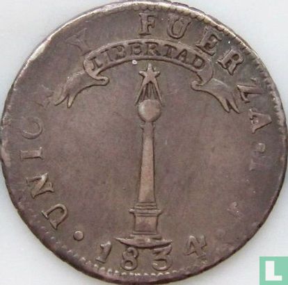 Chili 2 reales 1834 - Image 1