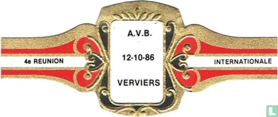 A.V.B. Verviers 12-10-86 - 4e Réunion Internationale - Image 1